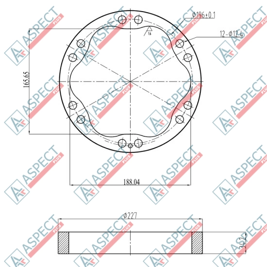 Статор ID=188.4 mm Poclain Hydraulic MS05, MSE05 AFM
