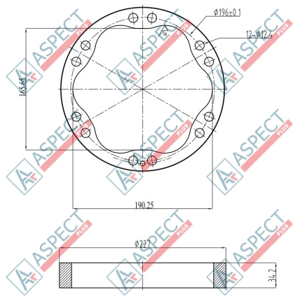 Stator ID=190.25 mm Poclain Hydraulic MS05, MSE05 AFM