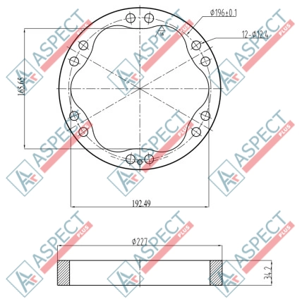 Stator ID=192.49 mm Poclain Hydraulic MS05, MSE05 AFM