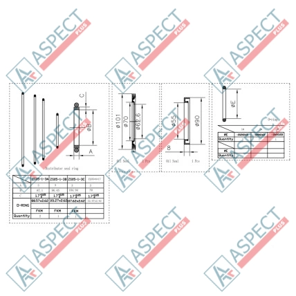 Ремкомплект гідромотора 1 Speed Poclain Hydraulic MS05, MSE05 AFM