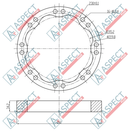 Статор ID=219.8 mm Poclain Hydraulic MS08, MSE08 AFM