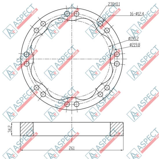 Статор ID=219.8 mm Poclain Hydraulic MS08, MSE08 AFM