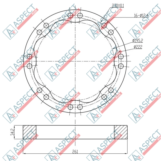 Статор ID=222 mm Poclain Hydraulic MS08, MSE08 AFM