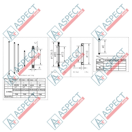 Ремкомплект гідромотора 1 Speed Poclain Hydraulic MS08, MSE08 AFM