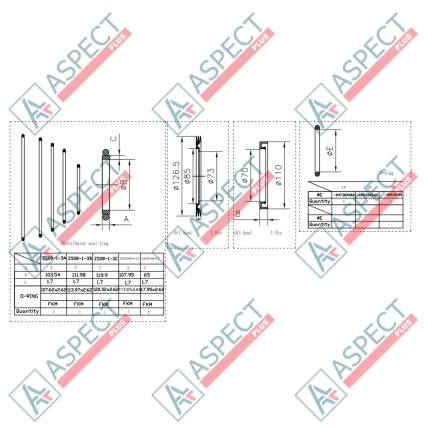 Ремкомплект гідромотора 2 Speed Poclain Hydraulic MS08, MSE08 AFM