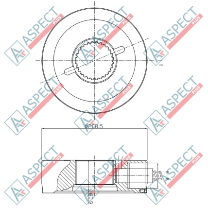 Grup rotor Piston D=50.0 mm Poclain Hydraulic MS11, MSE11 AFM