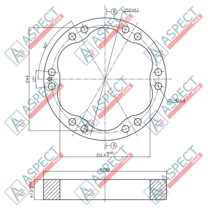 Stator ID=244 mm Poclain Hydraulic MS11, MSE11 AFM