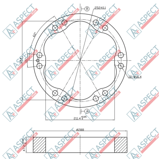 Статор ID=244 mm Poclain Hydraulic MS11, MSE11 AFM