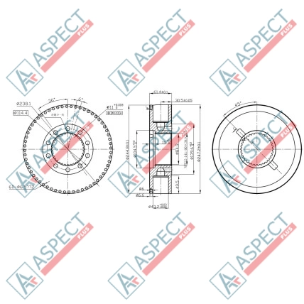 Grup rotor Piston D=43.2 mm Poclain Hydraulic MS18, MSE18 AFM