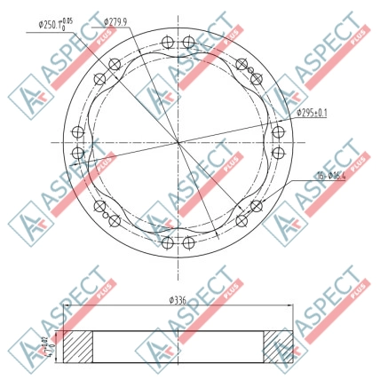 Stator ID=279.9 mm Poclain Hydraulic MS18, MSE18 AFM