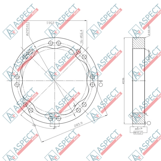 Статор ID=285.9 mm Poclain Hydraulic MS18, MSE18 AFM