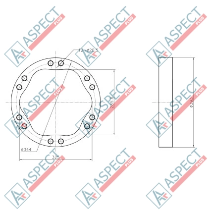 Статор ID=279.9 mm Poclain Hydraulic MS25, MSE25 AFM