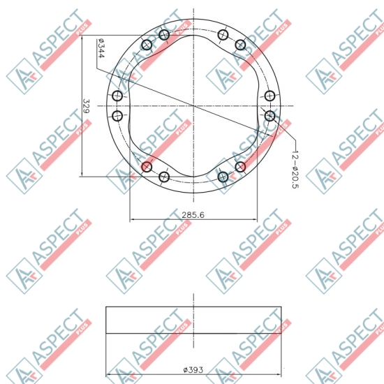 Stator ID=329 mm Poclain Hydraulic MS25, MSE25 AFM