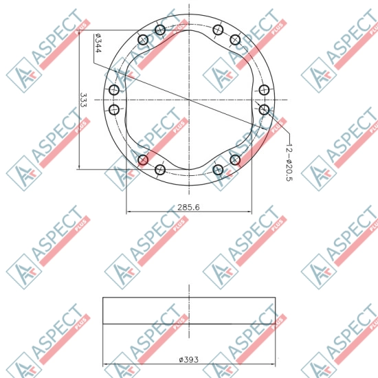 Статор ID=333 mm Poclain Hydraulic MS25, MSE25 AFM