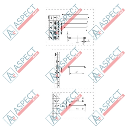 Ремкомплект гідромотора 1 Speed Poclain Hydraulic MS25, MSE25 AFM