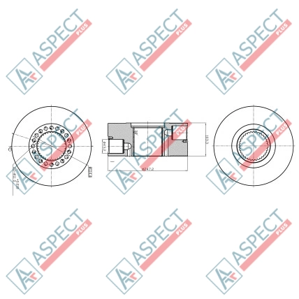 Groupe de rotors Poclain Hydraulic MS35, MSE35 AFM