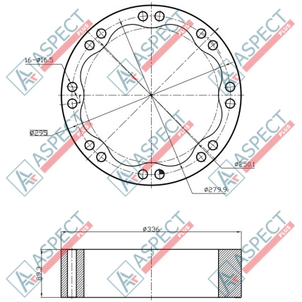 Stator ID=279.9 mm Poclain Hydraulic MS35, MSE35 AFM