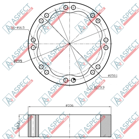 Статор ID=279.9 mm Poclain Hydraulic MS35, MSE35 AFM