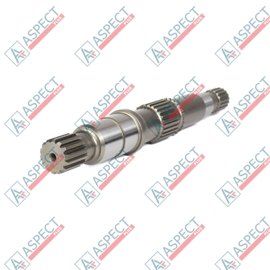 Вал гидронасоса L=323 mm, 14T/17T Vickers PVH74, PVH81 SKS