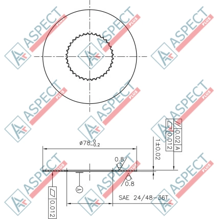 Placa de fricción Bosch Rexroth MCR03 AFM