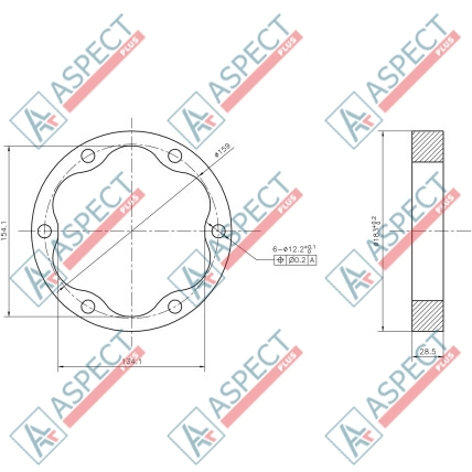 Estator ID=159.0 mm Poclain Hydraulic MS02, MSE02 AFM