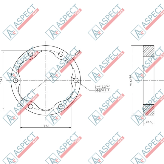 Stator ID=159.0 mm Poclain Hydraulic MS02, MSE02 AFM