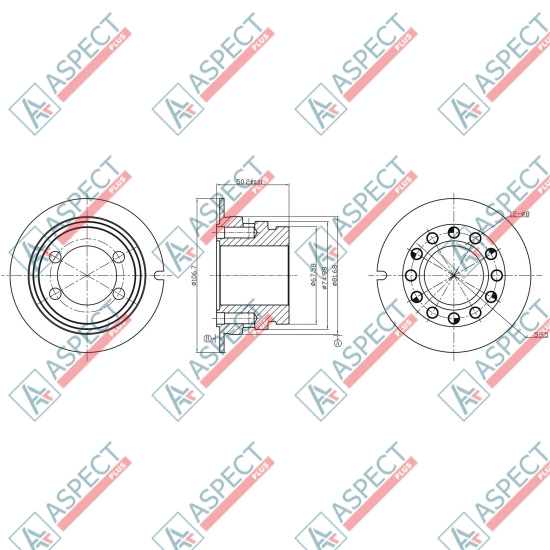 Distributor 1 speed Poclain Hydraulic MSE02, MS02 AFM