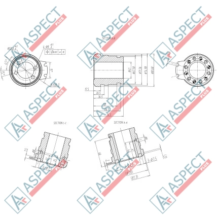 Distribuitor 2 speed Poclain Hydraulic MSE02, MS02 AFM