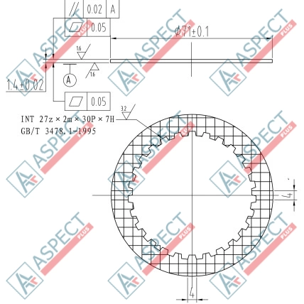 Диск фрикційний Poclain Hydraulic MSE02, MS02 AFM