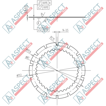 Диск фрикційний Poclain Hydraulic MS05, MSE05 AFM