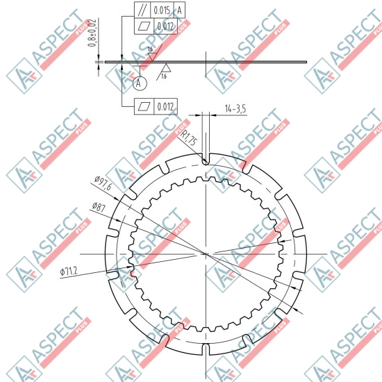 Friction Plate Poclain Hydraulic MS05, MSE05 AFM