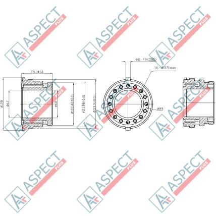 Розподільник 1 speed Poclain Hydraulic MSE08, MS08 AFM