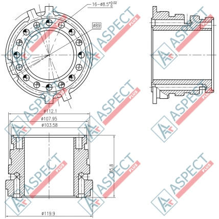 Distribuitor 2 speed Poclain Hydraulic MSE08, MSE8 AFM