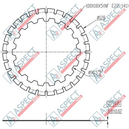 Диск фрикційний Poclain Hydraulic MSE11, MS11 AFM