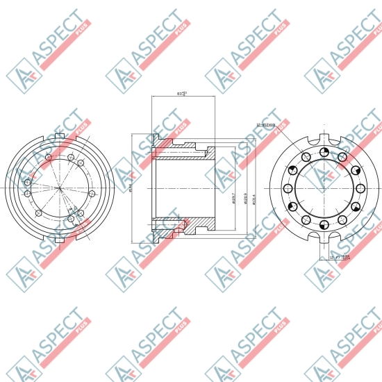 Distributor 1 speed Poclain Hydraulic MSE11, MS11 AFM