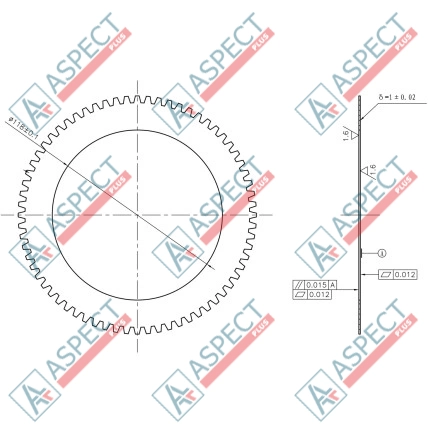 Диск роздільний Poclain Hydraulic MS35, MSE35 AFM