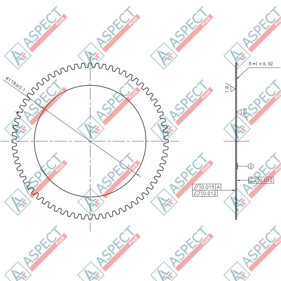 Диск разделительный Poclain Hydraulic MS35, MSE35 AFM