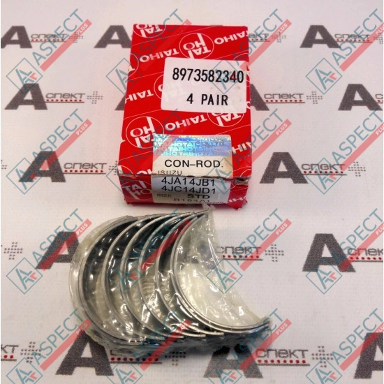 Connecting Rod Bearing Set Isuzu (8973582340) 4JJ1, 4JB1, 4JG1 Hitachi, JCB AFM