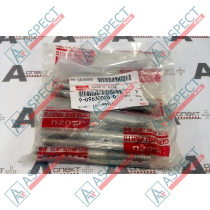 Goujon Isuzu (9096300260) 4BG1, 4BD1, 4BE1 Hitachi, JCB Pièce OE