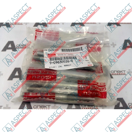 Stud Isuzu (9096300260) 4BG1, 4BD1, 4BE1 Hitachi, JCB Genuine
