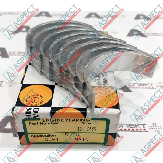 Вкладыш коленвала +0,25 Isuzu (8970395820) 3LB1 Hitachi, Doosan AFM