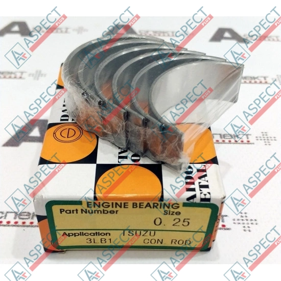 Вкладыш шатуна комплект +0,25 Isuzu (5122710141) 3LB1 Hitachi, Doosan AFM