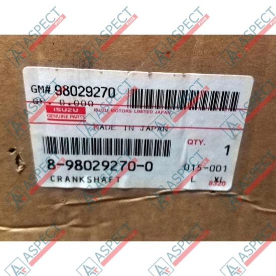 Crankshaft Isuzu (8980292700) 4HK1 Hitachi, JCB Genuine