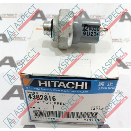 Датчик давления Hitachi (4382816) EX1100, EX220, EX230, EX270 Оригинал