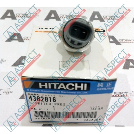Датчик давления Hitachi (4382816) EX1100, EX220, EX230, EX270 Оригинал