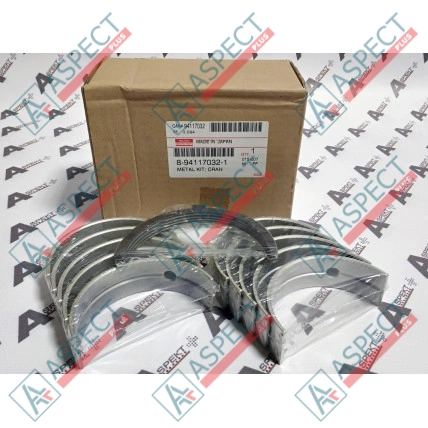 Jeu de paliers de vilebrequin Isuzu (8941170320) 4BD1 Hitachi, JCB Pièce OE