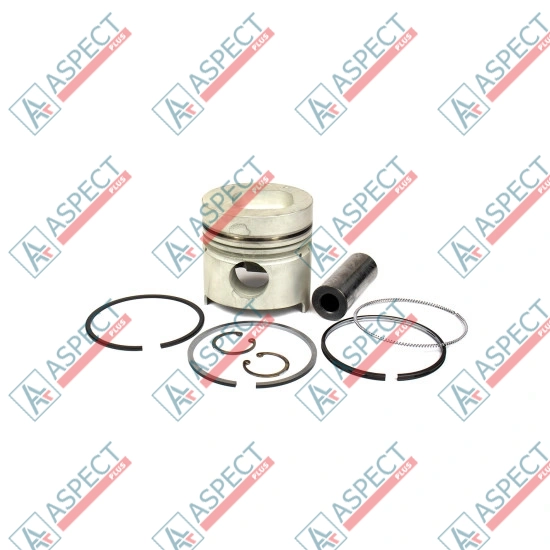 Piston Set (piston, pin, snap ring) Isuzu (1121117770) 4BD1 Hitachi, JCB OEM