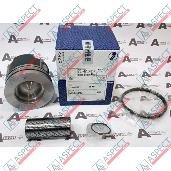 Piston Set (piston, pin, snap ring) Isuzu (8981929260) 4JJ1 Hitachi, JCB OEM
