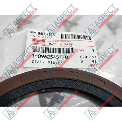 Sello de aceite del cigüeñal Isuzu (1096254510) 6SD1, 6SA1 Hitachi, JCB Pieza OE