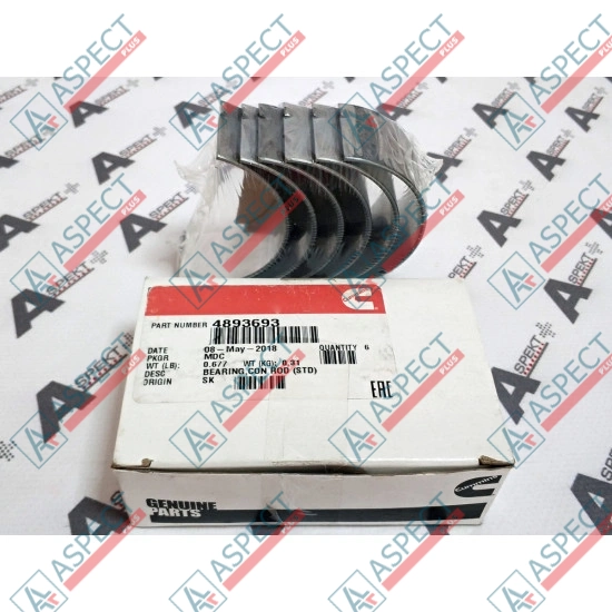 Вкладыш шатуна Cummins (4893693) 6BT, BTA5.9C Оригинал